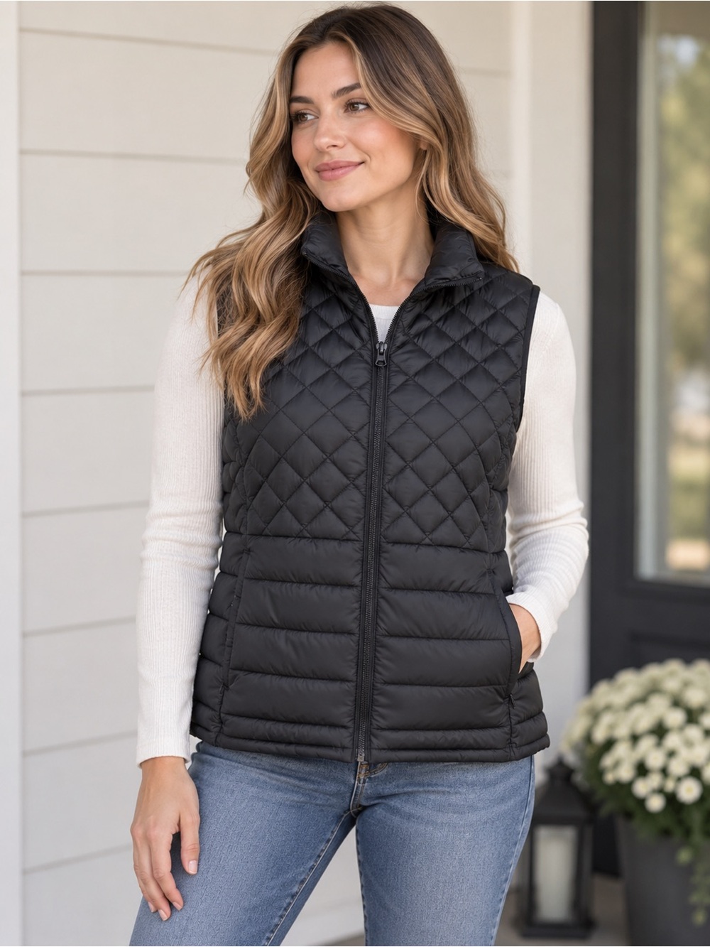 ZeroXposur Women’s Black Quilted Puffer Vest NWT ThermoCloud 2x